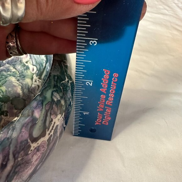 McCoy Cascade Line Pottery Heart Kidney Shape Glazed Pottery 1960’s MCM Vintage - Picture 10 of 11